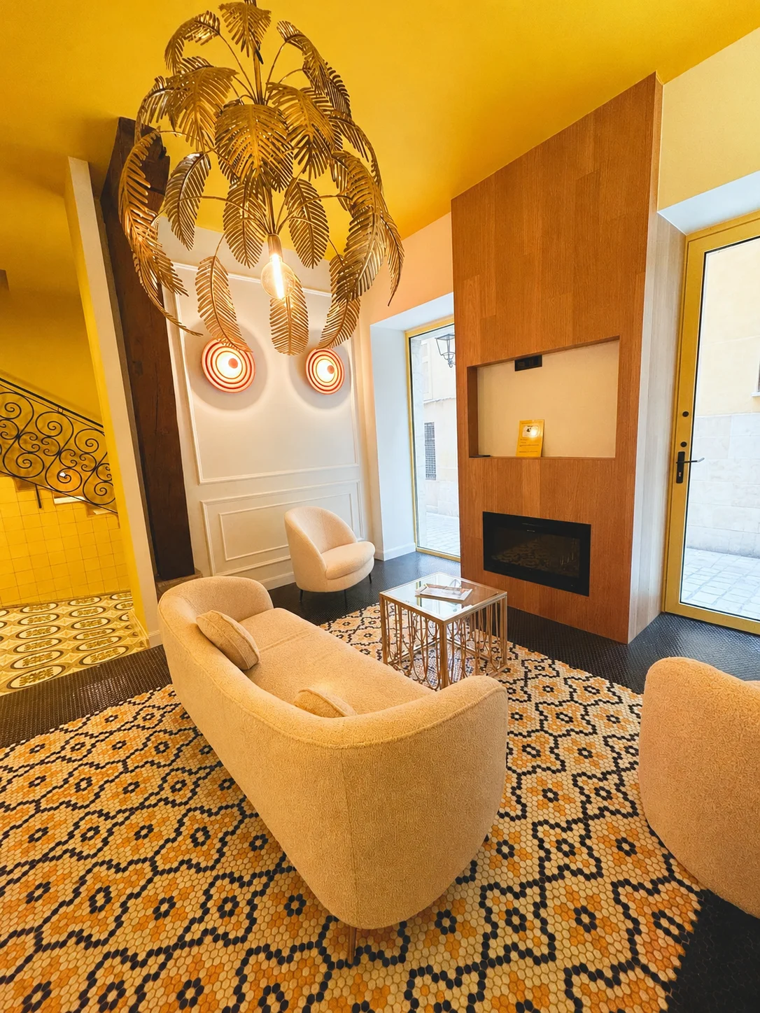 Recibidor de los apartamentos Lemon Suites en el centro de Santander